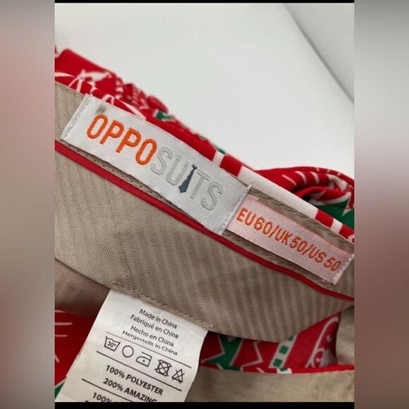 OppoSuits Winter Wonderland Men’s Shorts Ugly Sweater Party Size 43” Red Funny - Picture 5 of 12